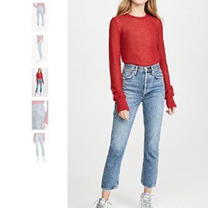 AGOLDE Riley High Rise Straight Crop Jeans Size 23